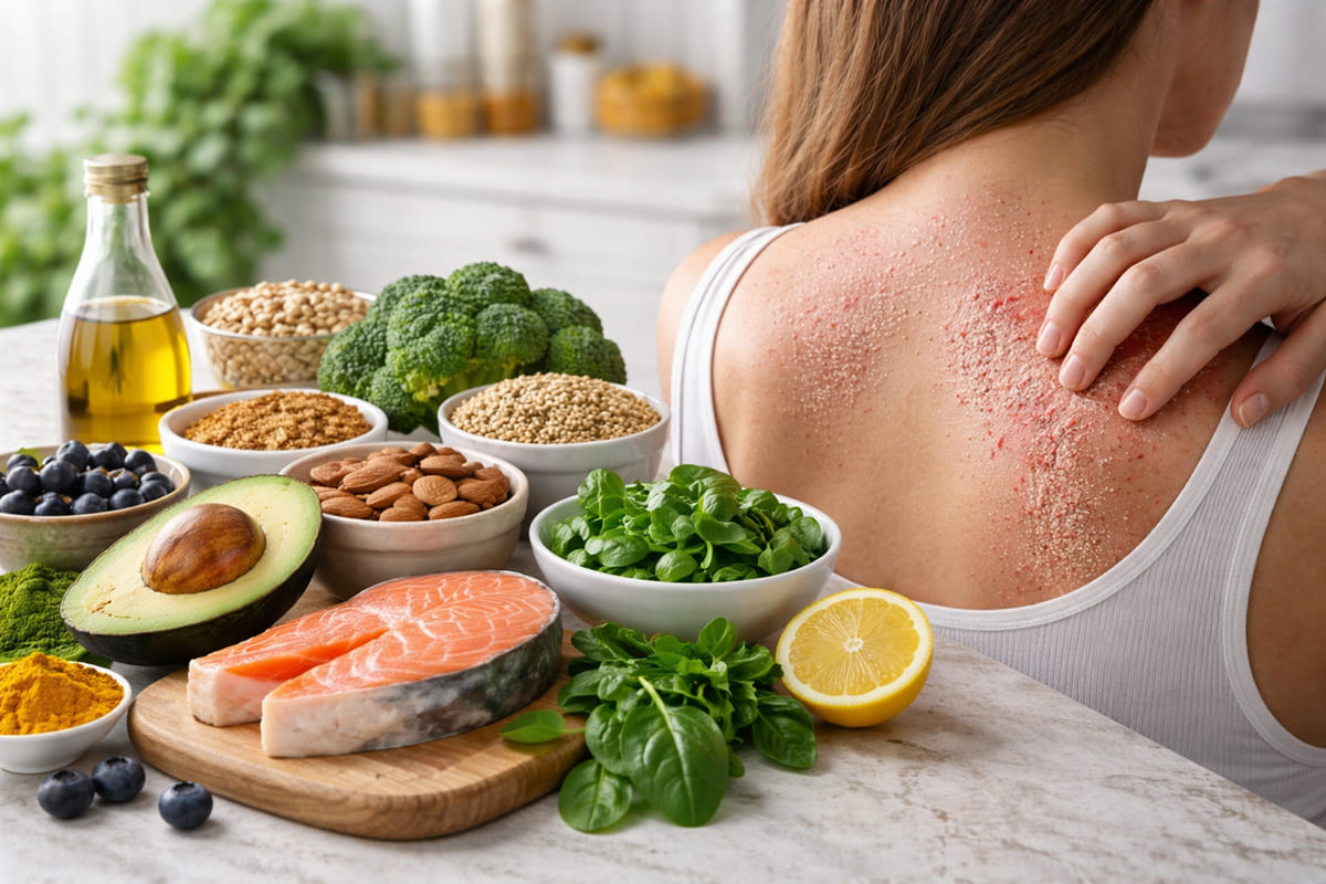 Как питание влияет на кожу при псориазе и дерматите