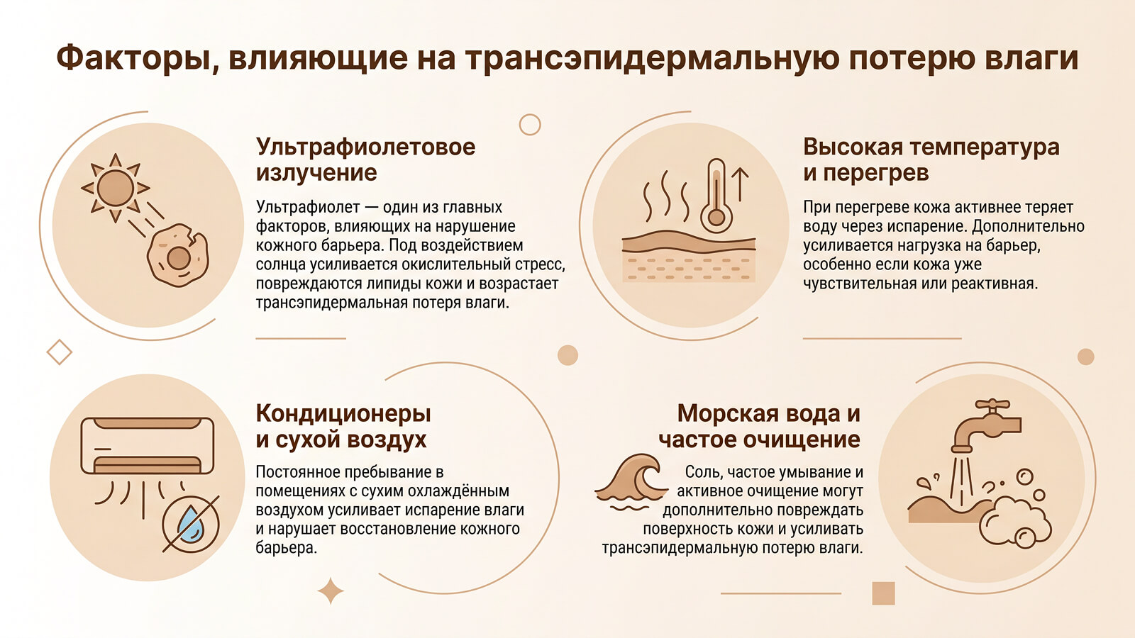 Трансэпидермальная потеря влаги летом: как её уменьшить